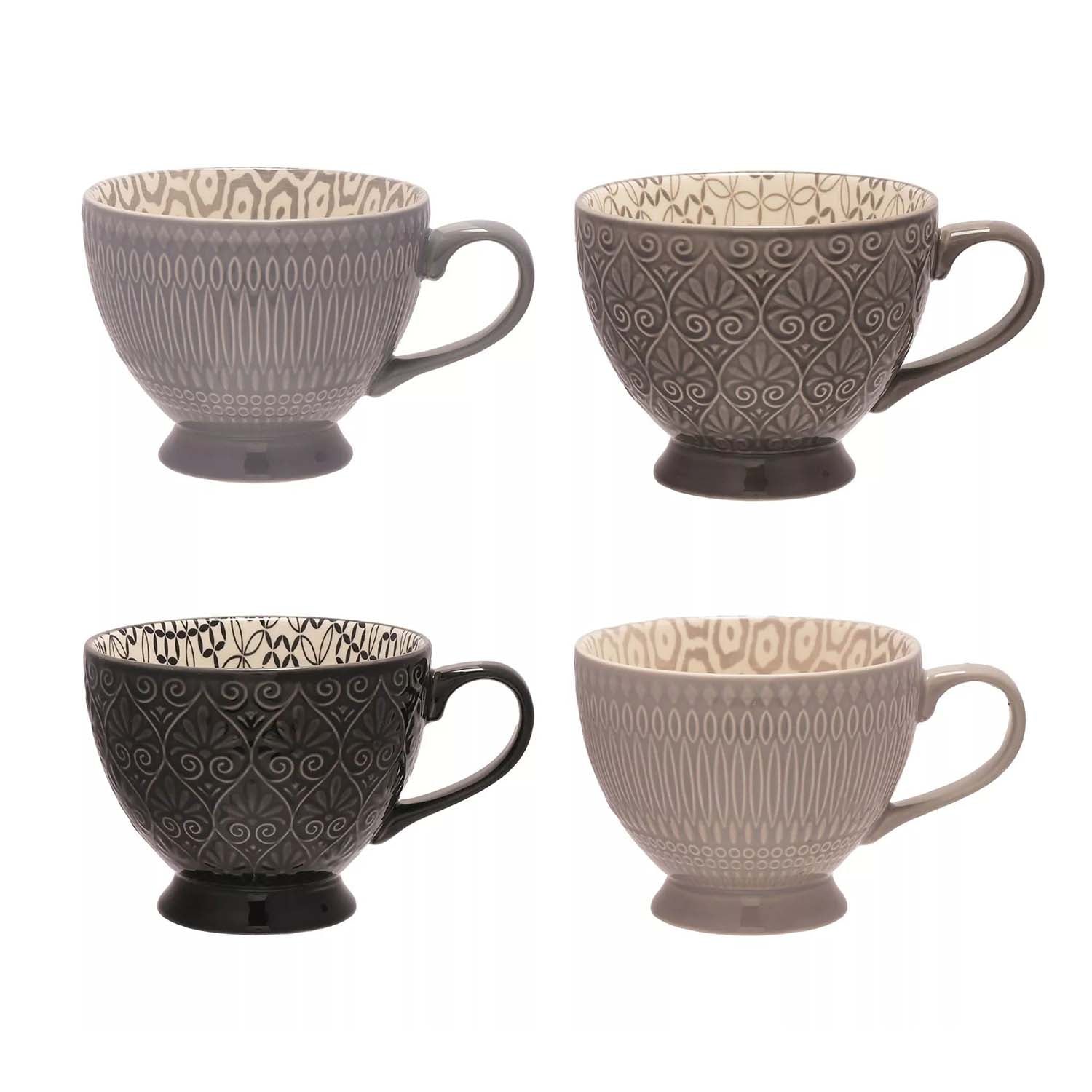 4Pcs HESTIA Ceramic Teacup Set