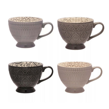 4Pcs HESTIA Ceramic Teacup Set