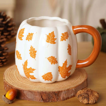 520ml Country Living Ceramic Pumpkin Mug