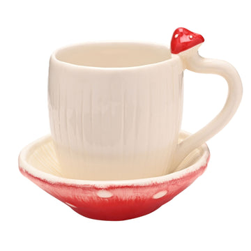 Country Living Toadstool Mug & Saucer Set