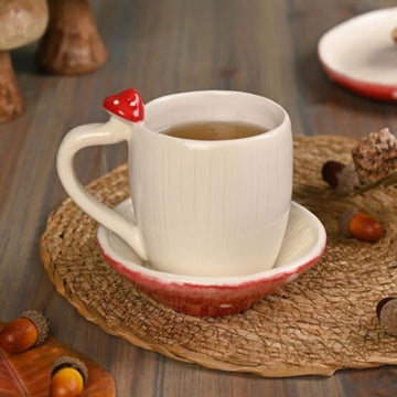 Country Living Toadstool Mug & Saucer Set