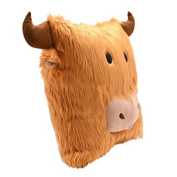 36cm Highland Cow  Soft Furry Cushion