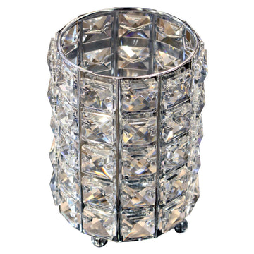 Hestia Diamante Crystal Candle Holder Large