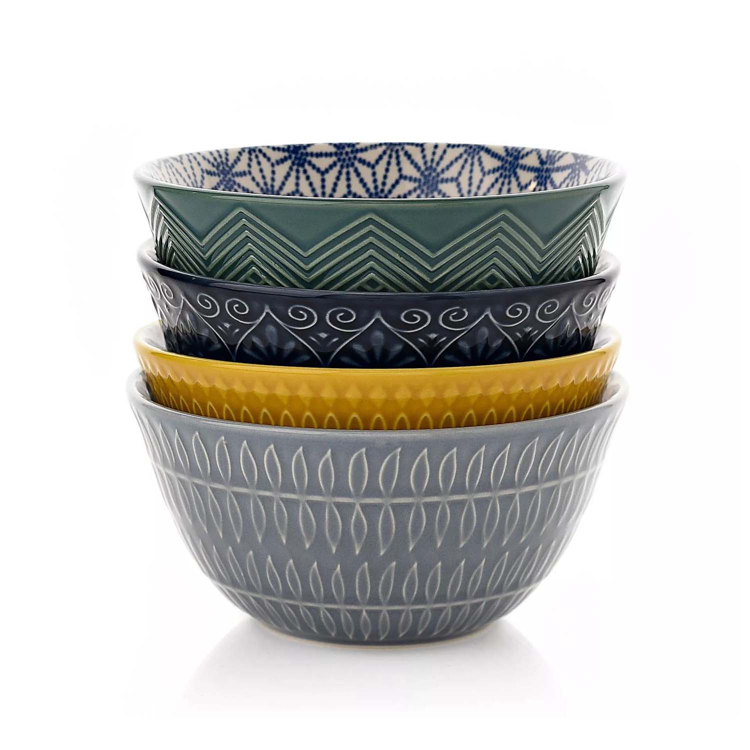 4Pcs HESTIA Stoneware Salad/Tapas Bowl Set