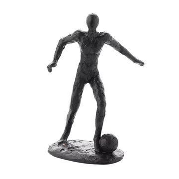 Harvey Makin Black Resin Footballer Figurine