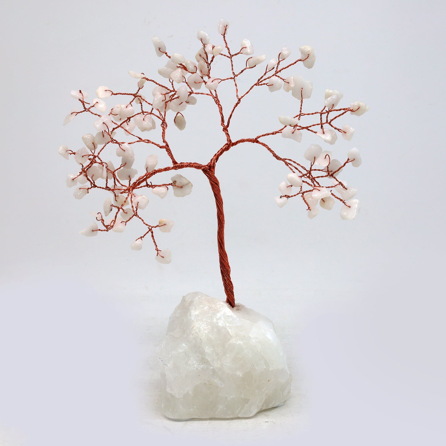 White Jade Gemstone Tree Ornament