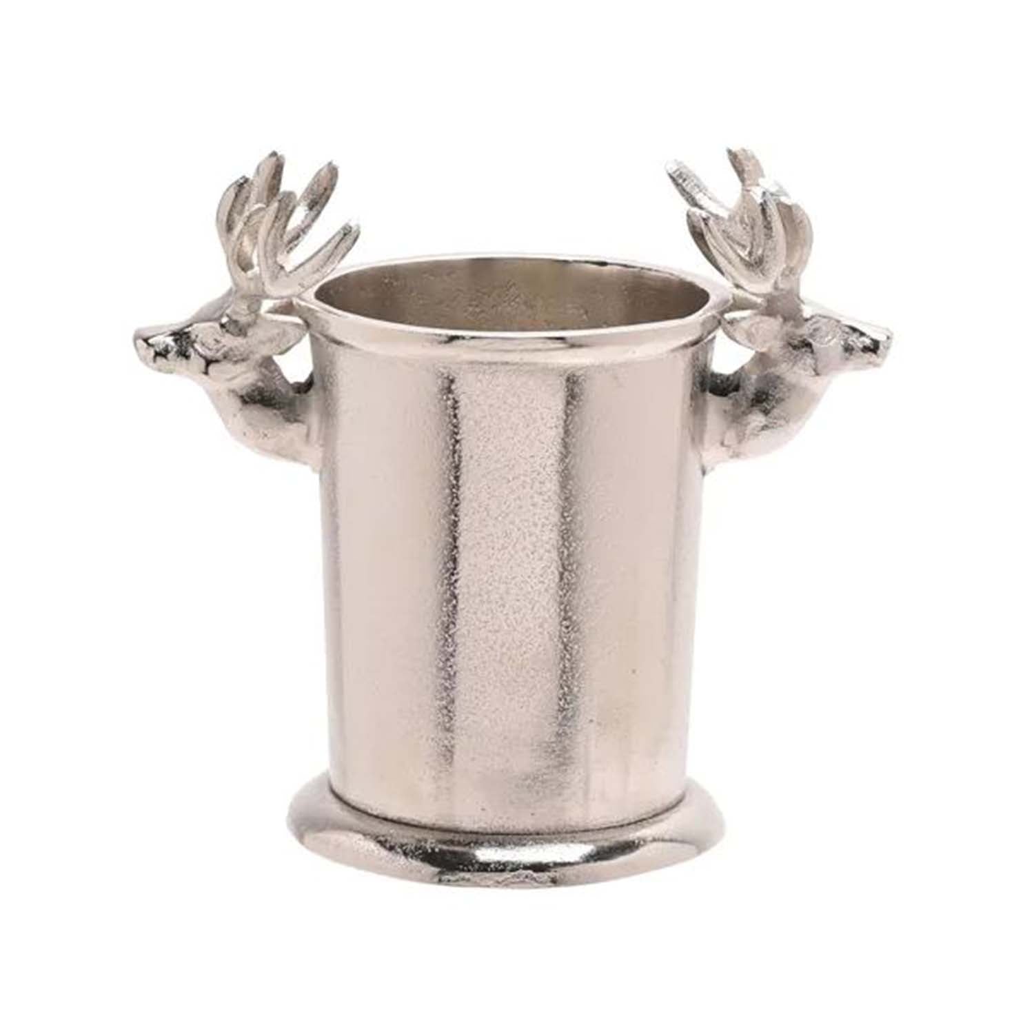 Aluminium Metallic Effect 3D Stag Handle Wine Bottle Chiller