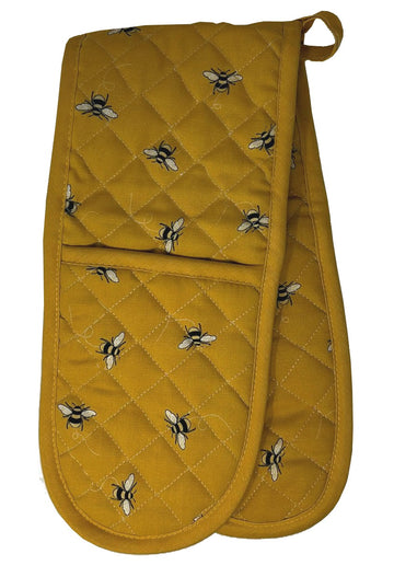 Sweet Bee Double Oven Gloves 100% Cotton, New