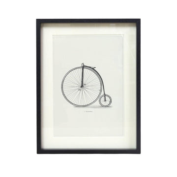 Framed One Bicycle Picture Wall Art