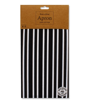 Butcher Stripe Waterproof Aprons - Black
