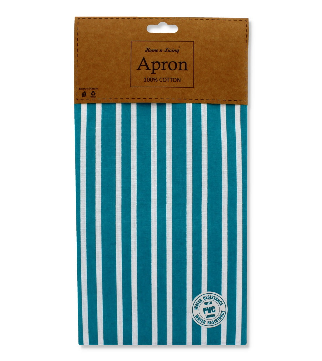 Butcher Stripe Waterproof Aprons - Green