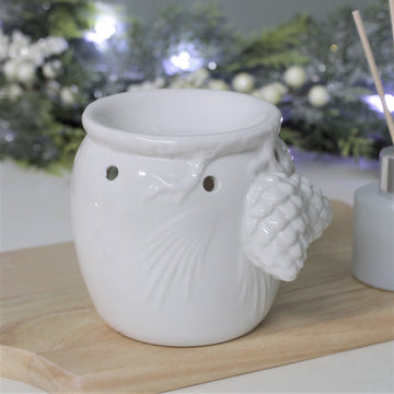 Ceramic Pines White Wax Melting Oil Burner