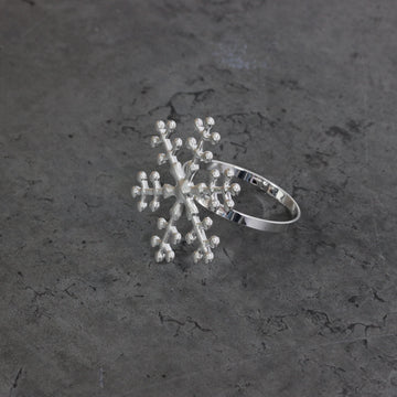 Silver Snowflake Napkin Ring