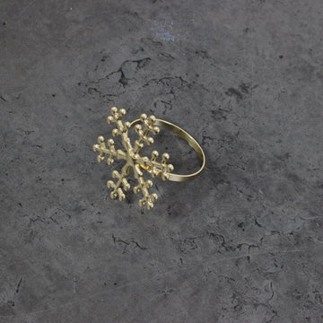 Gold Snowflake Napkin Ring