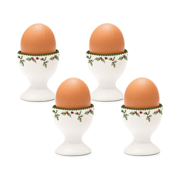4PC Christmas Egg Cups Set