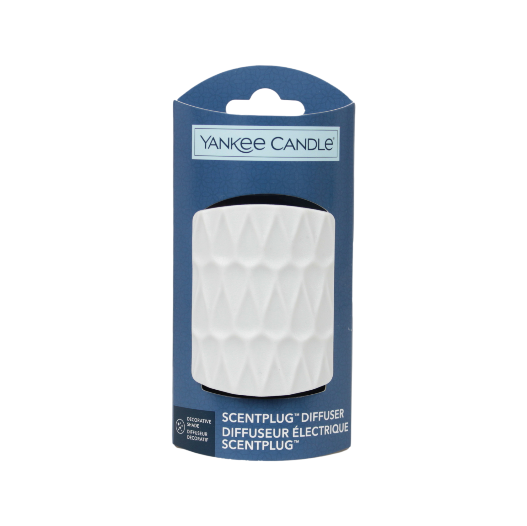 White Organic Pattern Air Freshner Scent Mains Plug