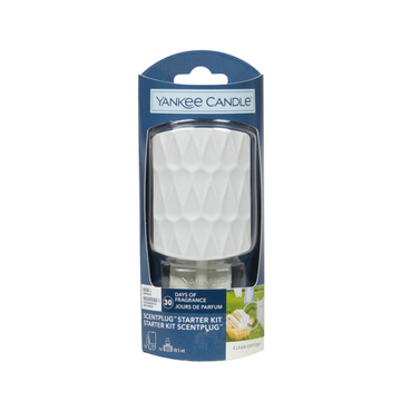 Yankee Candle Scent Plug Clean Cotton Starter Kit