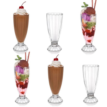 6Pcs Clear 340ml Dessert Glass Set