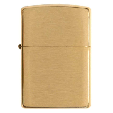 Zippo Lighter High Brushed Brass Armor