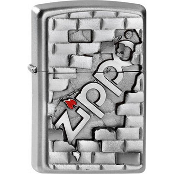 Zippo The Wall Emblem Logo Lighter