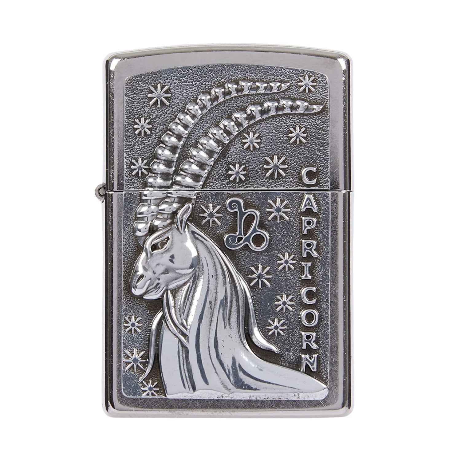 Zippo Lighter Capricorn Zodiac Sign Street Chrome