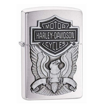 Zippo Harley-Davidson Silver Eagle Pewter Chip