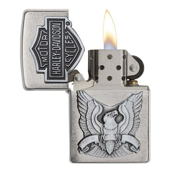 Zippo Harley-Davidson Silver Eagle Pewter Chip