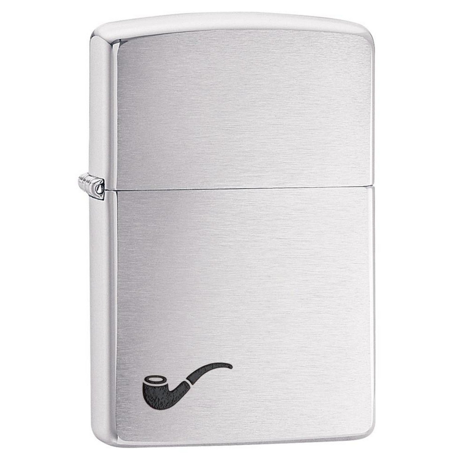 Zippo Pipe Brushed Chrome Lighter