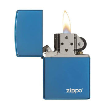 Zippo Lighter Classic Polish Blue Chrome