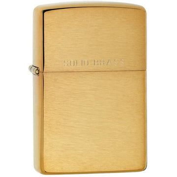 Zippo Classic Brushed Solid Brass Lighter