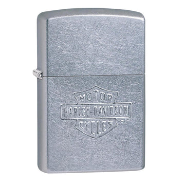 Zippo Harley-Davidson Rough Chrome Stamped Logo