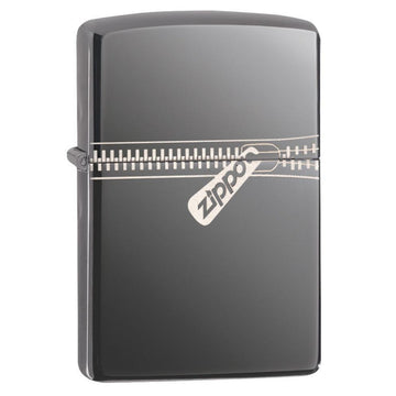 Zippo Silver Zipped Zipper Design Lighter