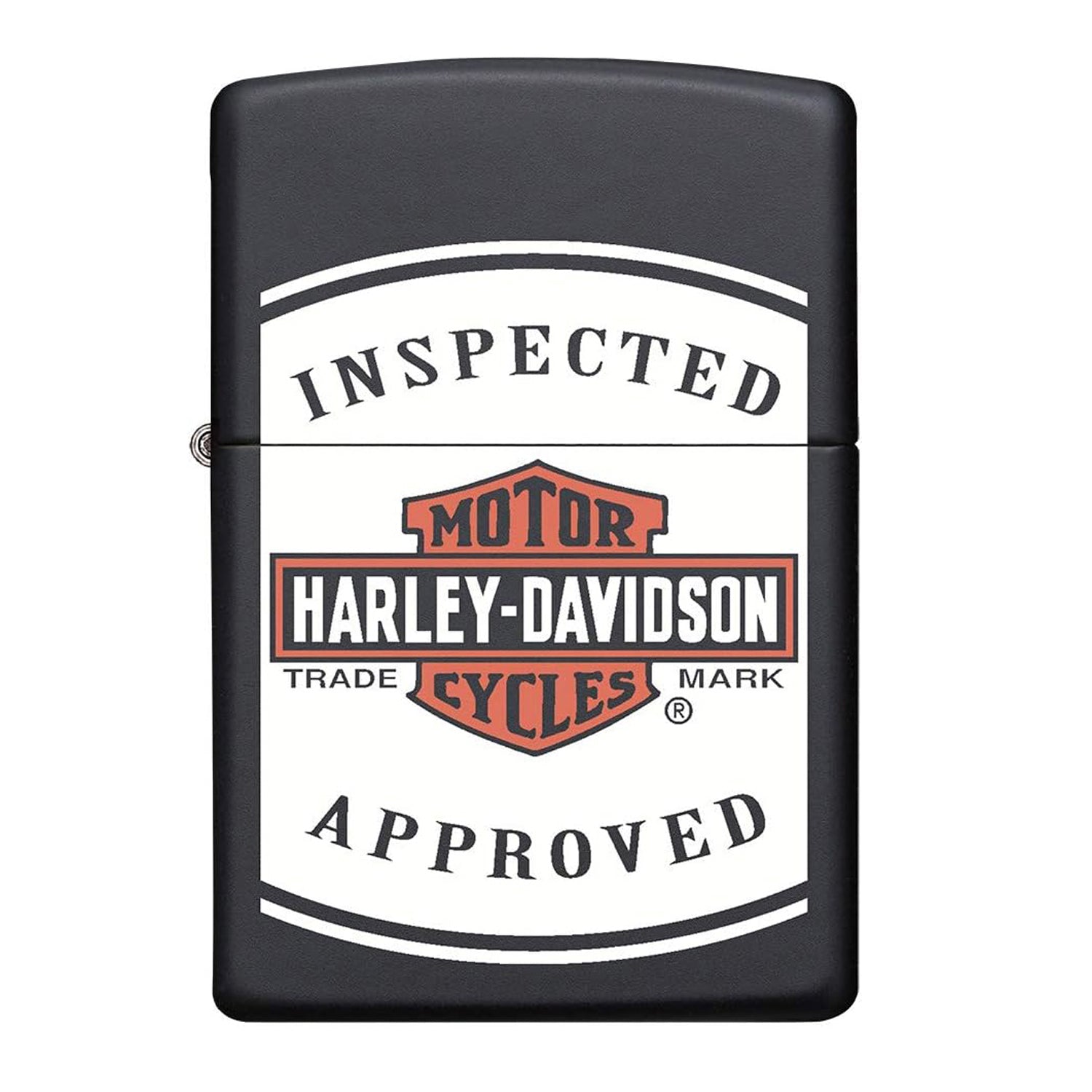 Zippo Harley-Davidson Matt Black Inspected Approved