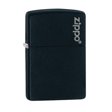 Zippo Lighter Classic Black Matte Zippo Logo