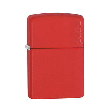 Red Matte Regular Logo Zippo Lighter