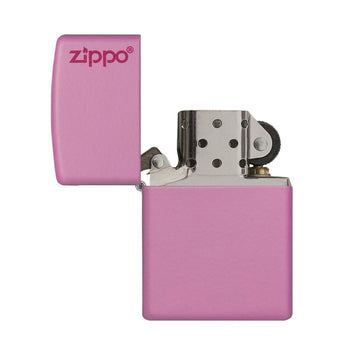 Matte Pink Classic Logo Zippo Genuine Lighter