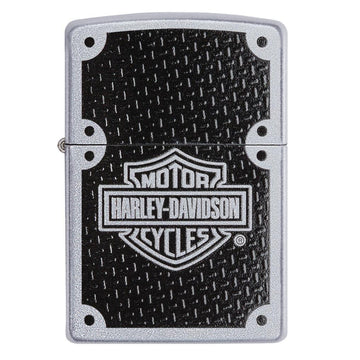 Zippo Lighter Harley Davidson Satin Chrome