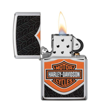 Zippo Lighter Harley Davidson Polish Black
