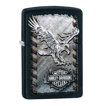 Zippo Harley-Davidson Matt Black Iron Eagle