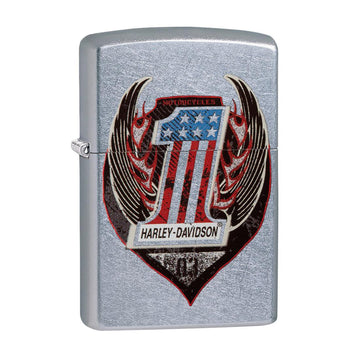 Zippo Harley-Davidson Chrome #1 Symbol American Flag