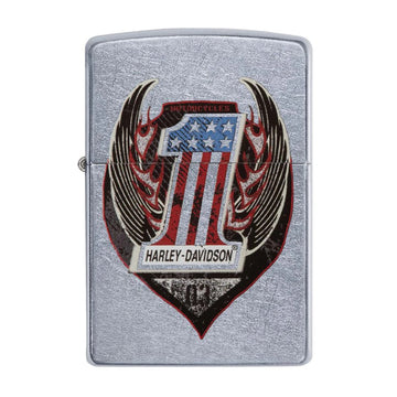 Zippo Harley-Davidson Chrome #1 Symbol American Flag