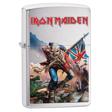 Zippo Chrome Iron Maiden Band Lighter
