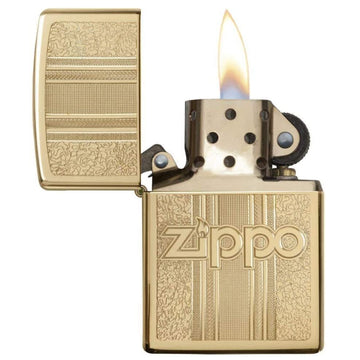 Zippo Lighter High Polish Brass Armor