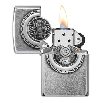 Zippo Harley-Davidson Chrome Wheel Emblem