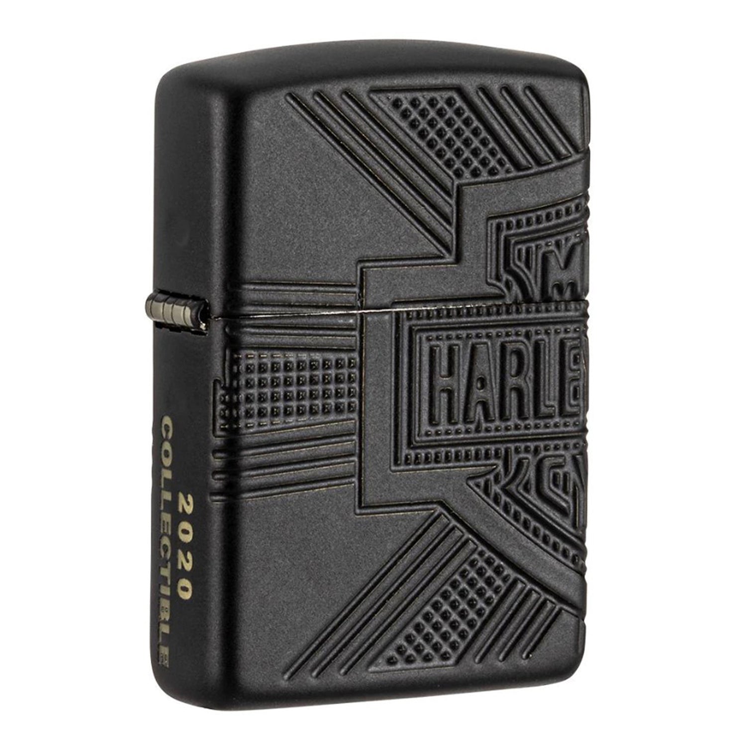 Zippo Harley-Davidson Matt Black Leather Gear