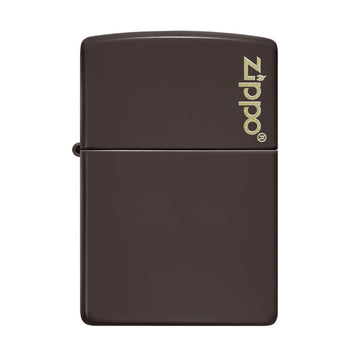 Zippo Lighter Classic Brown Zippo Logo Matte