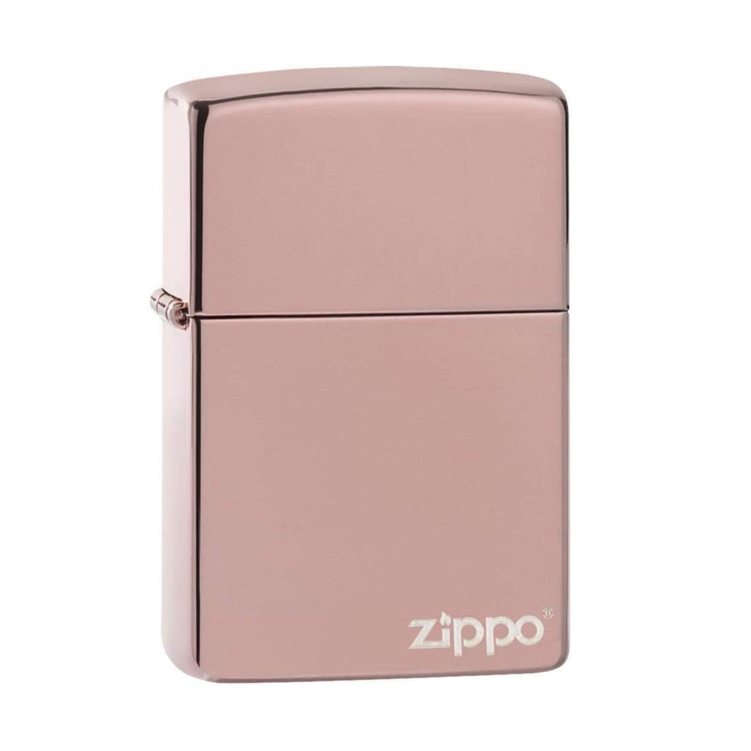 Zippo Lighter Classic High Polish Rose Gold Zippo Logo