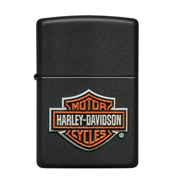 Zippo Harley-Davidson Matt Black Texture Print