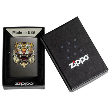 Zippo Sabretooth Tattoo Design Refillable Lighter