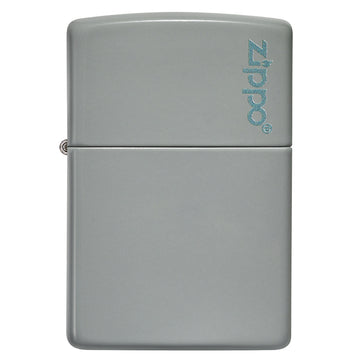 Zippo Flat Grey Zippo Logo Lighter